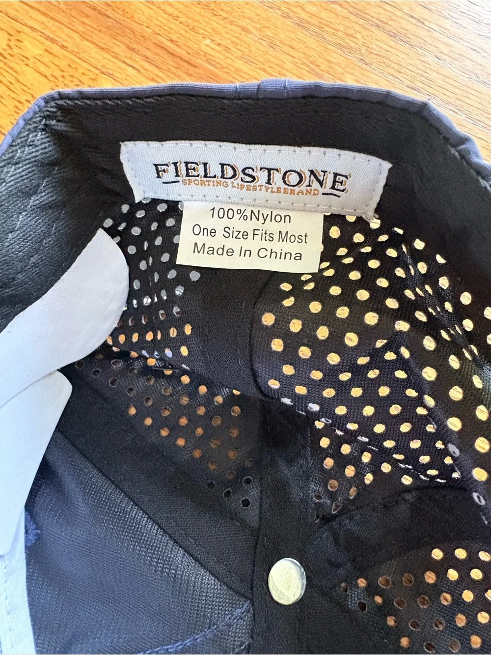 New with tags Fieldstone Navy hat with Red Accent - mens- SnapBack